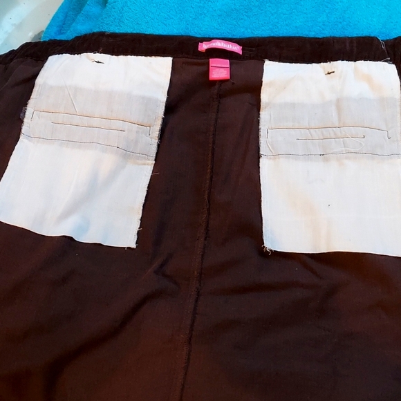 Rich Chocolate Corduroy Mini Skirt - Picture 6 of 8